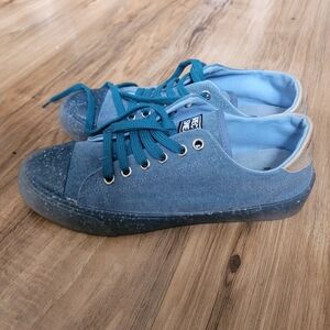 Recykers Canvas Blue Camden Sneaker Size 38